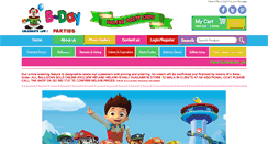 Desktop Screenshot of bdayparties.co.za